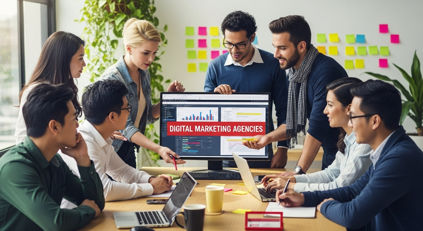digital marketing agencies office teamwork