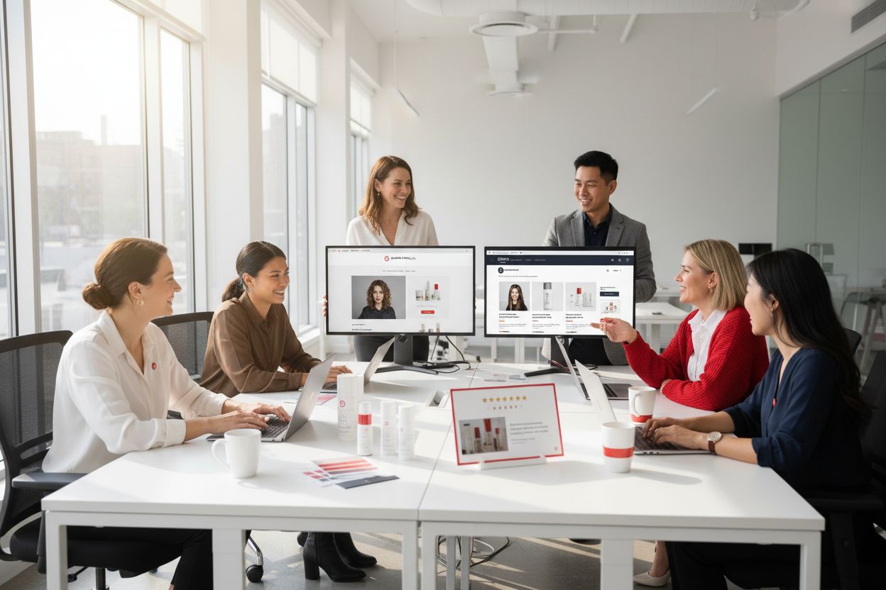 online branding, retail teamwork, digital collaboration