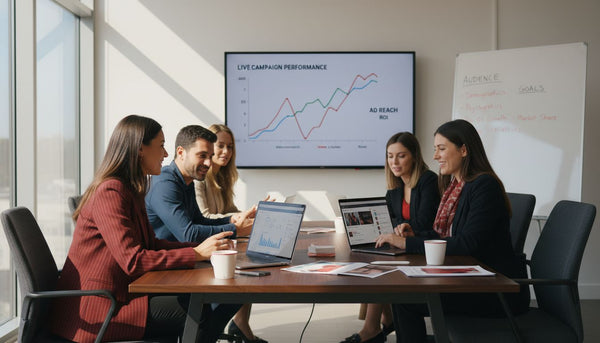 Retail team plans social media ad campaign