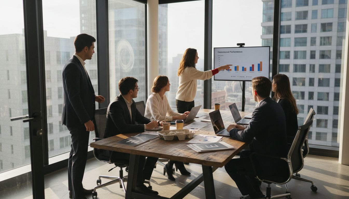 Ecommerce team meeting on omnichannel growth