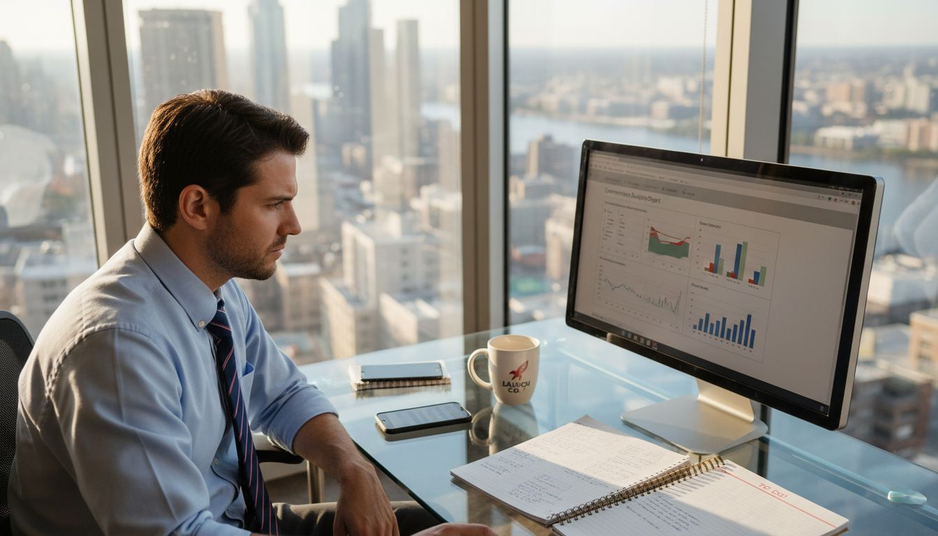 Ecommerce owner reviews conversion reports