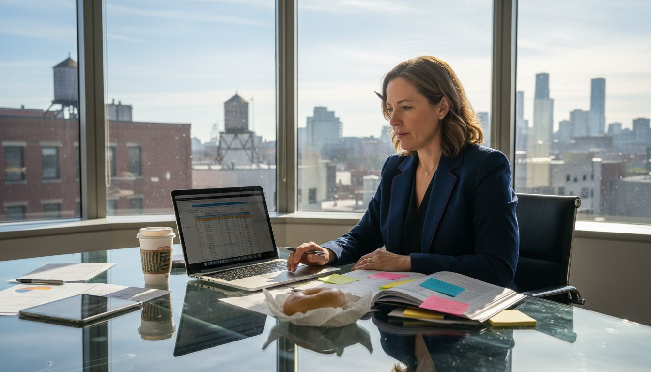 Brand manager analyzing CPG performance data