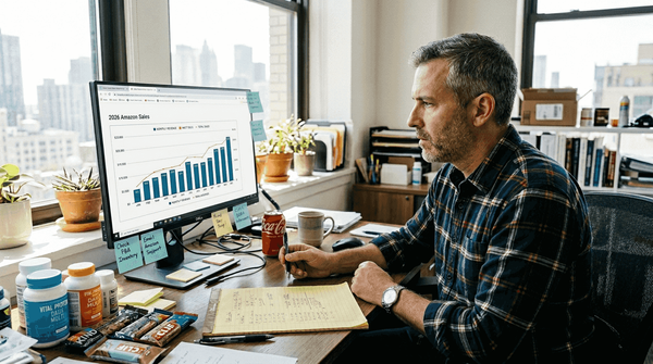 CPG brand owner reviews Amazon sales data