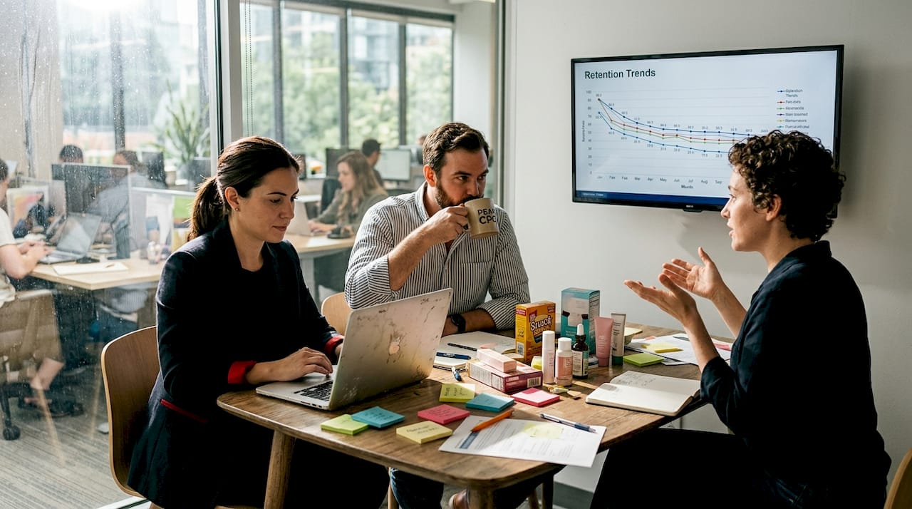 CPG team meeting on retention strategy