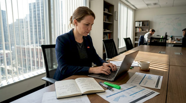 Brand manager working on product SEO listing