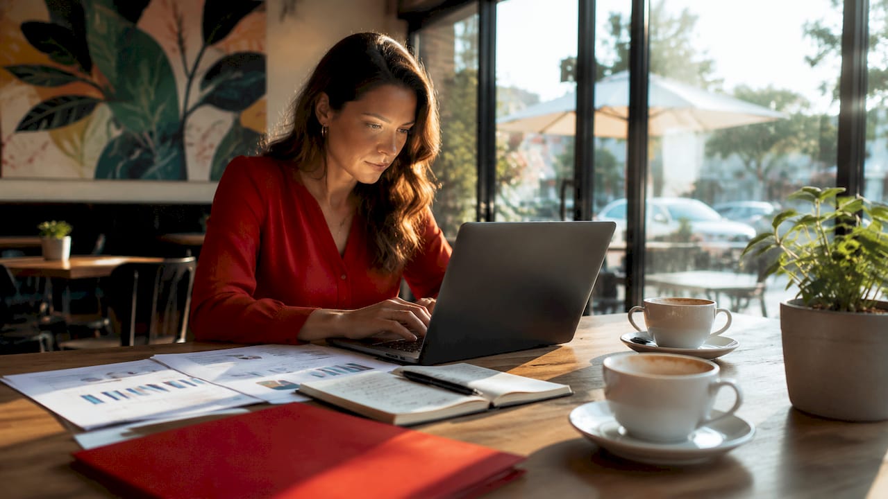 Marketing analyst reviewing sales attribution data