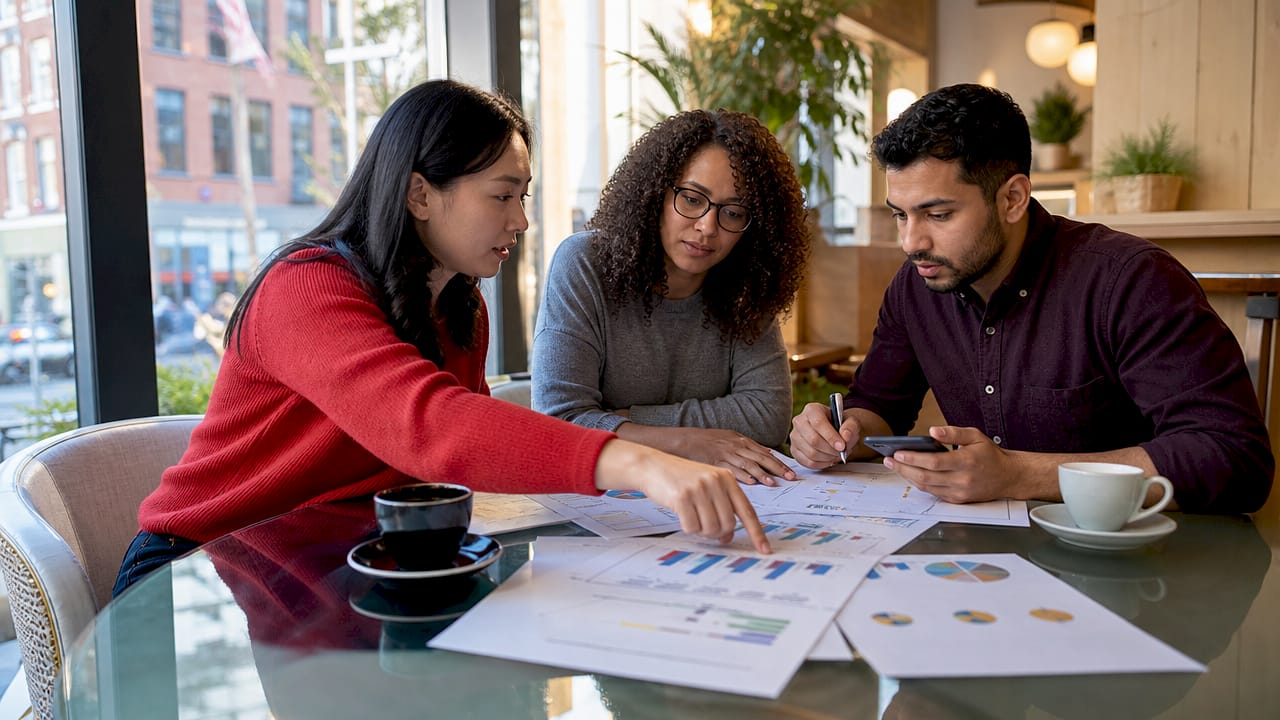 Team discussing sales channel diversification strategy