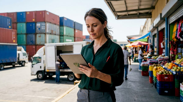 Warehouse manager operating digital inventory system