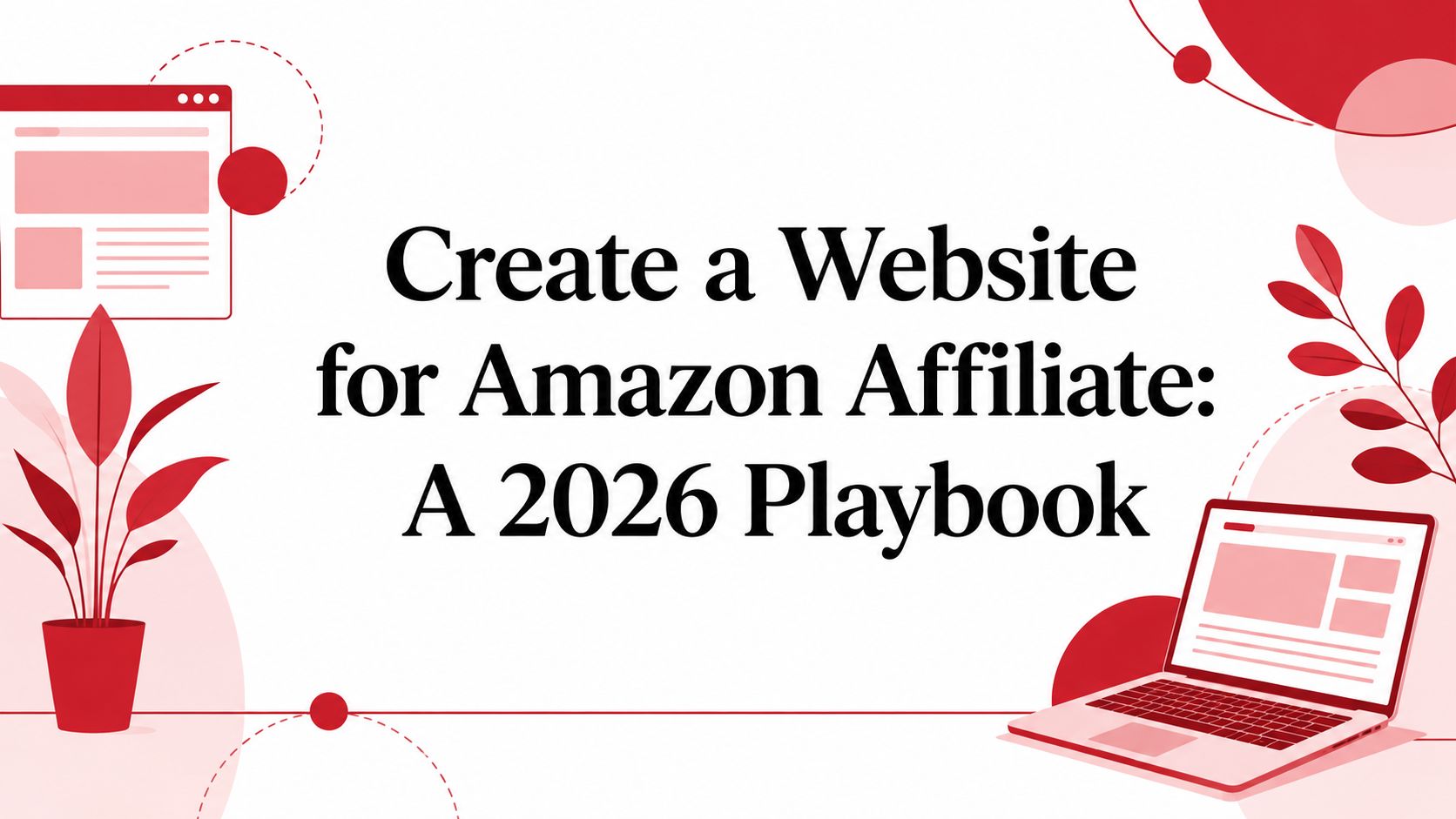 Create a Website for Amazon Affiliate: A 2026 Playbook