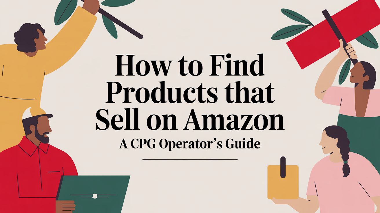 How to Find Products That Sell on Amazon: A CPG Operator's Guide