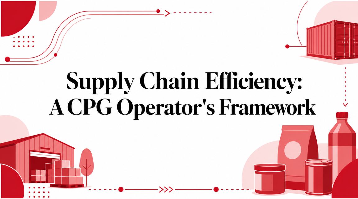 Supply Chain Efficiency: A CPG Operator's Framework
